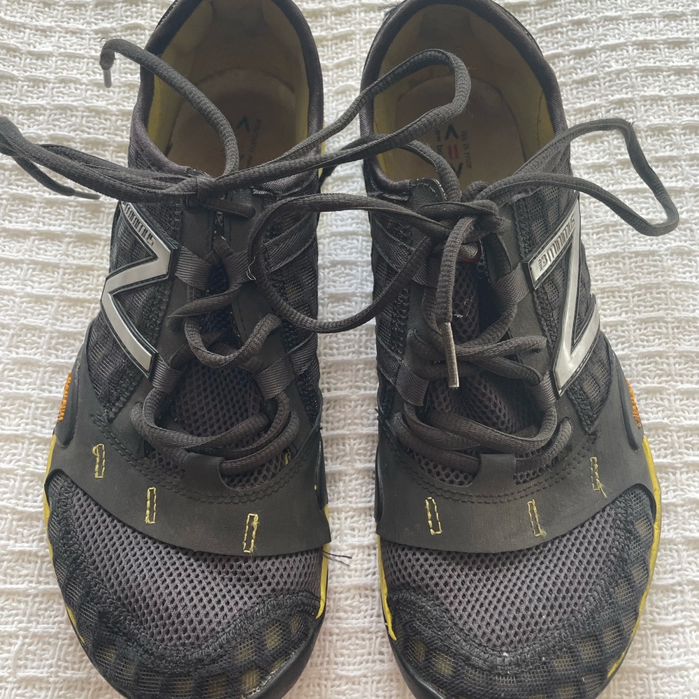 New Balance Black and Yellow Sneakers
